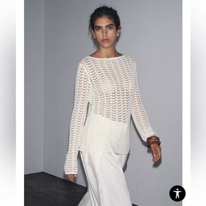 ZARA Open Knit Sweater